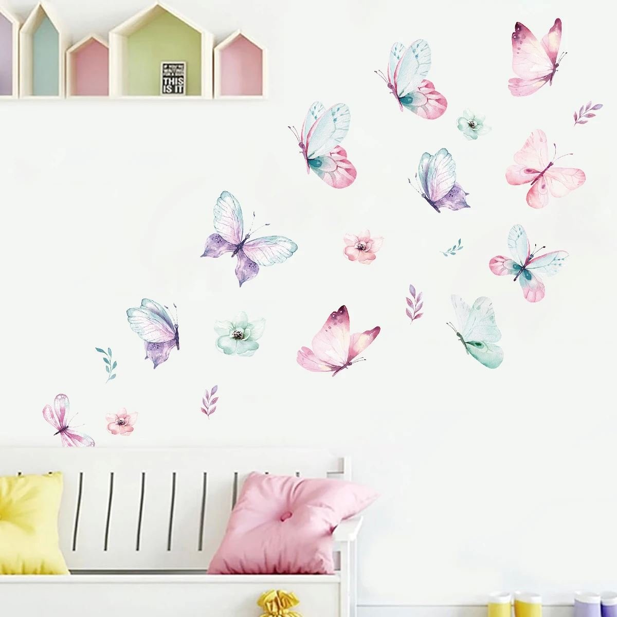 Décoration Murale - ButterfliesSticker™ - Vert - GemNestBaby