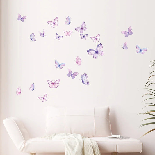 Décoration Murale - ButterfliesSticker™ - Violet - GemNestBaby