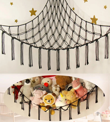Rangement de Peluche - StorageHammock™ - Noir - GemNestBaby